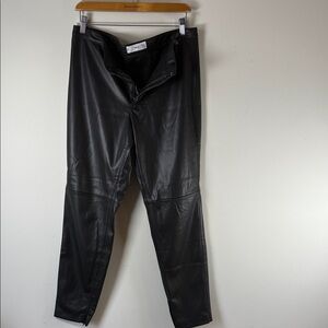 Chic Black MNG Leather Trousers